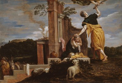 Aabrahamin Iisakin uhraus tekijältä David Teniers the Younger