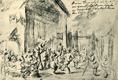 Country dance, 1600-luvun puoliväli, loppu, 1943. tekijältä David Teniers the Younger