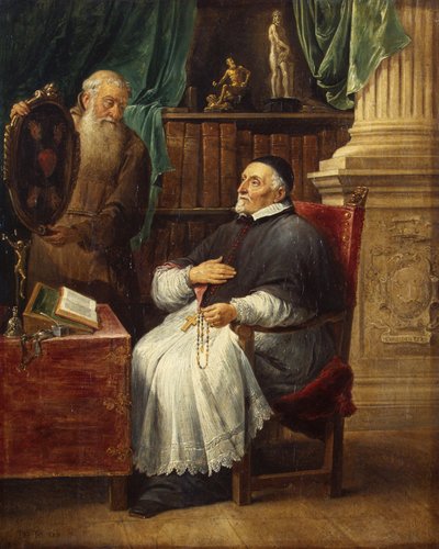 Muotokuva piispa Antonius Triestistä ja hänen veljestään, kapusiiniveljestä Eugenesta. tekijältä David Teniers the Younger