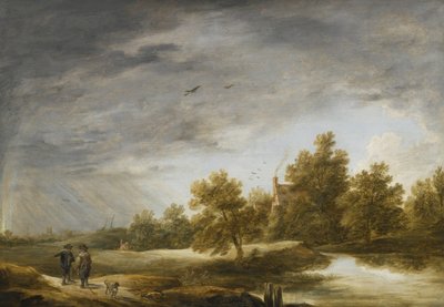 Jokimaisema sateenkaaren kanssa tekijältä David Teniers the Younger