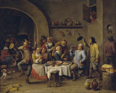 Papukuningas Papukuninkaan juhla tekijältä David Teniers the Younger