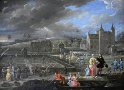 Neljä vuodenaikaa (kevät) tekijältä David Teniers the Younger