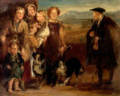 Ylämaan perhe, 1823 tekijältä David Wilkie