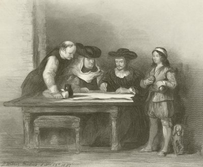 Kolumbus La Rabidan luostarissa tekijältä David Wilkie