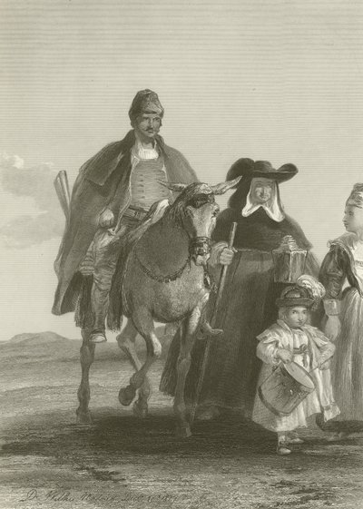 Madridiin saapuva hahmoryhmä tekijältä David Wilkie
