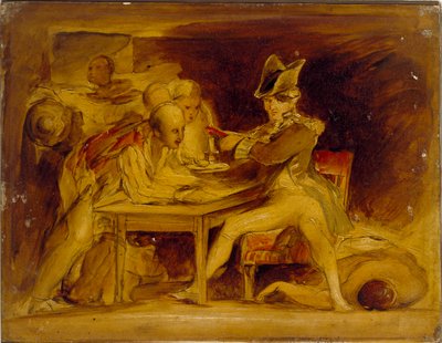 Nelson segellant la carta de Copenhaguen, c1835 finlandès tekijältä David Wilkie