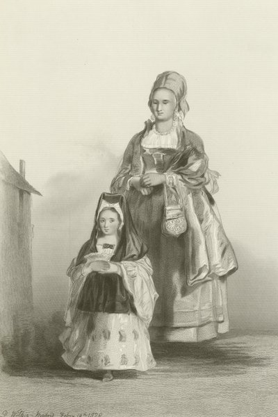 Senoritta ja hänen hoitajansa tekijältä David Wilkie
