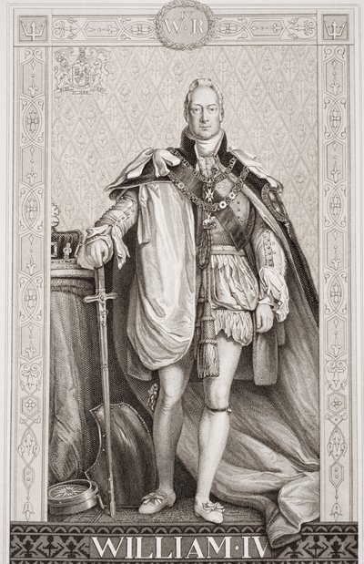 William IV (1765-1837) teoksesta "Englannin ja Skotlannin historian kuvituksia" osa II tekijältä David Wilkie