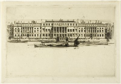 Custom House, levy yksi Lontoon setistä tekijältä David Young Cameron