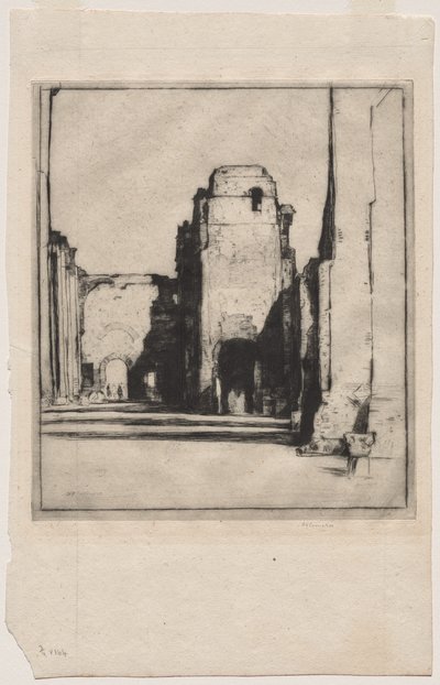 Tepidarium, Caracallan kylpylät tekijältä David Young Cameron