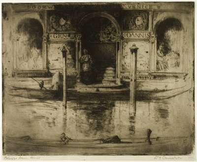 Palace Doorway, kilpi 22 Pohjois-Italiasta tekijältä David Young Cameron
