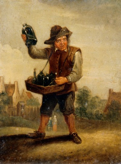 Maku, noin 1800 (öljy paneelille) tekijältä David the Younger (after) Teniers