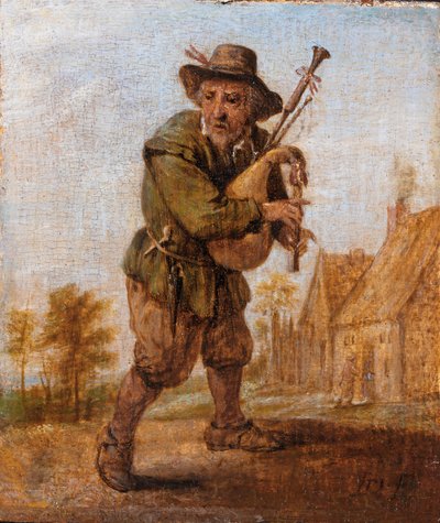 Säkkipillin soittaja tekijältä David Teniers the Younger