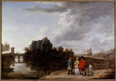 Teniersin linna Perckissä David Teniers II nuoremman maalaus (1610-1690) 1600-luku tekijältä David Teniers the Younger