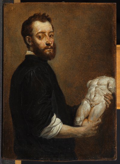 Kuvanveistäjän muotokuva Giovanni Battista Moronin mukaan tekijältä David Teniers the Younger