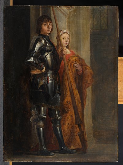 Pyhät George ja Cecilia Antonello da Messinan jälkeen tekijältä David Teniers the Younger