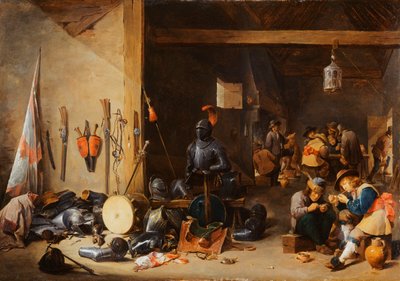 Vartiohuoneen sisustus, noin 1640-luku tekijältä David Teniers the Younger
