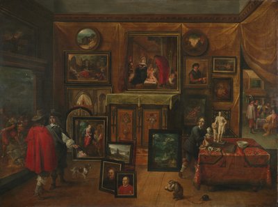 Kuvagallerian sisustus, n. 1640 tekijältä David Teniers the Younger