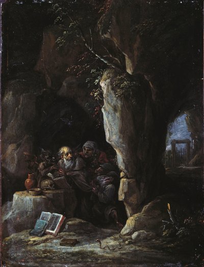 Pyhän Antoniuksen kiusaus tekijältä David Teniers the Younger