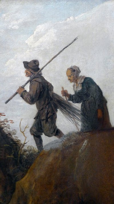 Metsämiehet: yksityiskohta kahdesta vanhasta talonpojasta tekijältä David Teniers the Younger