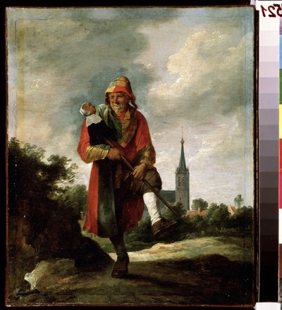 Tyhmä (Tyhmä). David Teniersin nuoremman (1610-1690) maalaus. Öljy kankaalle, 35 x 29 cm, noin 1640. Flanderin taide, barokkitaide. Pushkinin taidemuseo, Moskova. tekijältä David Teniers the Younger