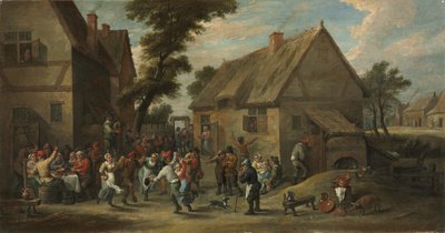 Kyläjuhla, noin 1646-50 (öljy kankaalle) tekijältä David the Younger Teniers