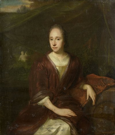 Muotokuva Margaret Nelisistä (1652-17050, Casparus Commelinin toinen vaimo). tekijältä David van der Plas
