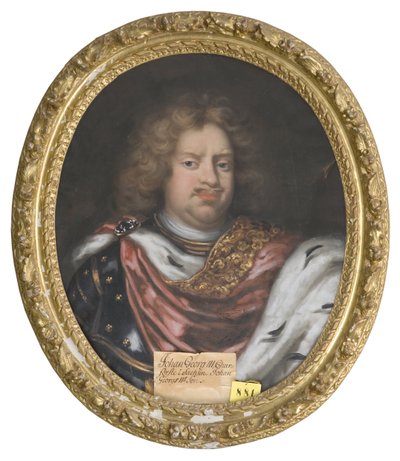 Jean Georges III de Saxe - Muotokuva John George III:sta (1647-1691), Saksin vaaliruhtinas, Krafft, David, von (1655-1724). Öljy kankaalle. Mitat: 75 x 62 cm. Tukholman kansallismuseo tekijältä David von Krafft
