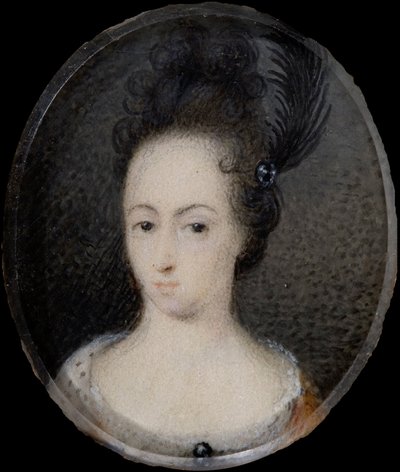Hedvig Sofian miniatyyri, Ruotsin prinsessa, n. 1700 (guassi) tekijältä David von Krafft