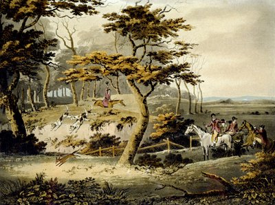 Afternoon, Foxhunting, kaiverrus J.H. Clarke ja F. Jeakes tekijältä Dean Snr. (after) Wolstenholme