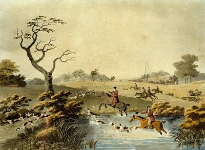 Noon, Foxhunting, kaiverrus J.H. Clarke ja F. Jeakes tekijältä Dean Snr. (after) Wolstenholme