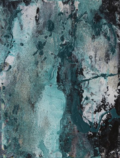 Teal-värinen grunge-tekstuuri tekijältä Deb Chaney