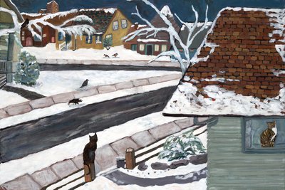 Studio View, 2019 (akryyli kankaalle) tekijältä Deborah Eve Alastra