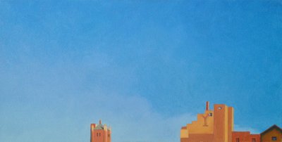 Brooklyn Fort Greenen taivas, 2012 (öljy kankaalle) tekijältä Deborah Stevenson