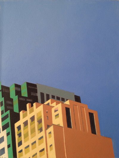 Brooklyn Hi Rise, 2012 (öljy kankaalle) tekijältä Deborah Stevenson