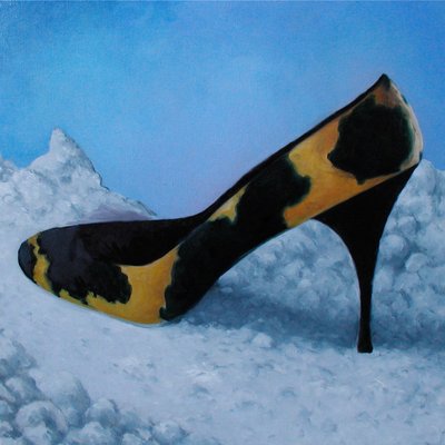 High Heel, 2008 (öljy kankaalle) tekijältä Deborah Stevenson