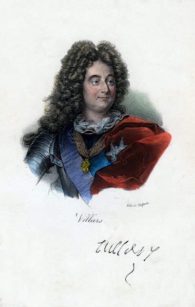 Claude Louis Hector de Villars, ranskalainen kenraali, 1800-luku. tekijältä Delpech