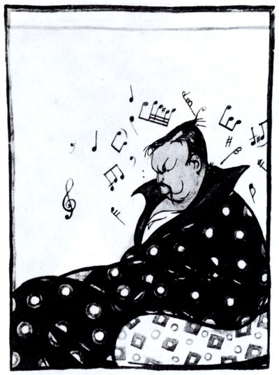 Säveltäjä Alexander Glazunov 1865-1936, 1915 tekijältä Deni