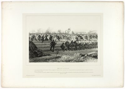 Kevyt jalkaväen väijytys, elokuvasta Memories of Italy: Rome Expedition tekijältä Denis Auguste Marie Raffet