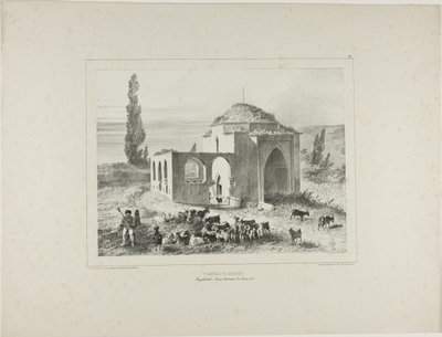 Marian hauta, Bachtcheh-Seraï, Krim, 21. elokuuta 1837. tekijältä Denis Auguste Marie Raffet
