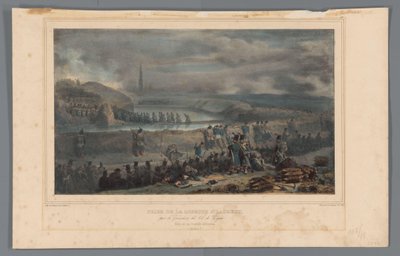 Verovering van de lunette St. Laurent, 1832 65. linjan Grenadiersin ottaminen St. Laurentin kehyksestä (otsikko esineessä) Raffetin piirustukset luonnosta Antwerpenin linnoituksen piirityksen yhteydessä (sarjan nimi esineessä) tekijältä Denis Auguste Marie Raffet