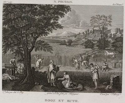 Denis-Sébastien Leroy, Antoine-Claude-François Villerey ja Chataigner - Booz ja Ruth, Nicolas Poussinin mukaan - 1802-1815. tekijältä Denis Sebastien Leroy