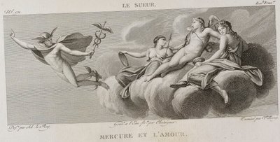 Denis-Sébastien Leroy, Antoine-Claude-François Villerey ja Chataigner - Merkurius ja rakkaus, Eustache Le Sueurin mukaan - 1802-1815 tekijältä Denis Sebastien Leroy