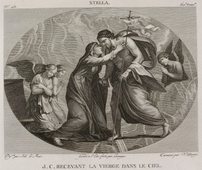 Denis-Sébastien Leroy, Antoine-Claude-François Villerey et Lerouge - Jeesus Kristus vastaanottaa Neitsyt Marian taivaassa, Jacques Stellan mukaan - 1802-1815. tekijältä Denis Sebastien Leroy