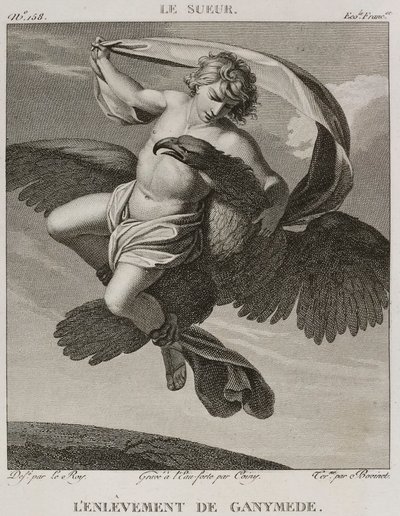 Denis-Sébastien Leroy, Coiny ja Bovinet - Ganymedeksen sieppaus, Eustache Le Sueurin mukaan - 1802-1815 tekijältä Denis Sebastien Leroy