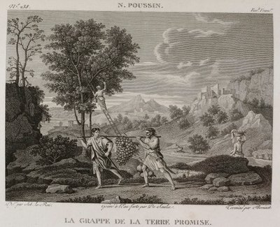 Denis-Sébastien Leroy, Saulx ja Bovinet - Luvatun maan viinirypäle, Nicolas Poussinin mukaan - 1802-1815 tekijältä Denis Sebastien Leroy