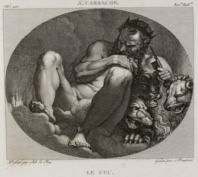 Denis-Sébastien Leroy et Boutrois - Tulipalo, Annibale Carrachen mukaan - 1802-1815 tekijältä Denis Sebastien Leroy