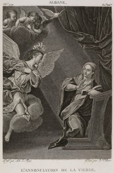 Denis-Sébastien Leroy et Le Villain - Neitsyt Marian ilmestys, Francesco Albanin mukaan - 1802-1815 tekijältä Denis Sebastien Leroy