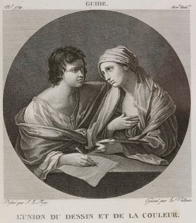 Denis-Sébastien Leroy ja Le Villain - Piirroksen ja värin liitto, Guido Renin mukaan - 1802-1815 tekijältä Denis Sebastien Leroy