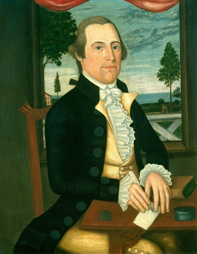 Kapteeni Elisha Denison, n. 1790 tekijältä Denison Limner